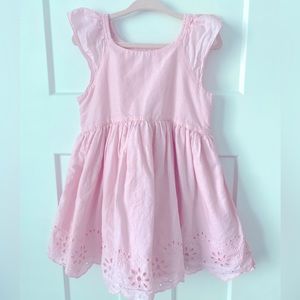 Baby Gap Toddler Girl Pink Dress w/ Floral pattern. Size 3 Great Condition